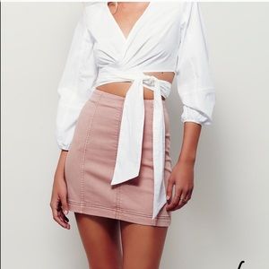Free People Modern Femme Skirt - Blush